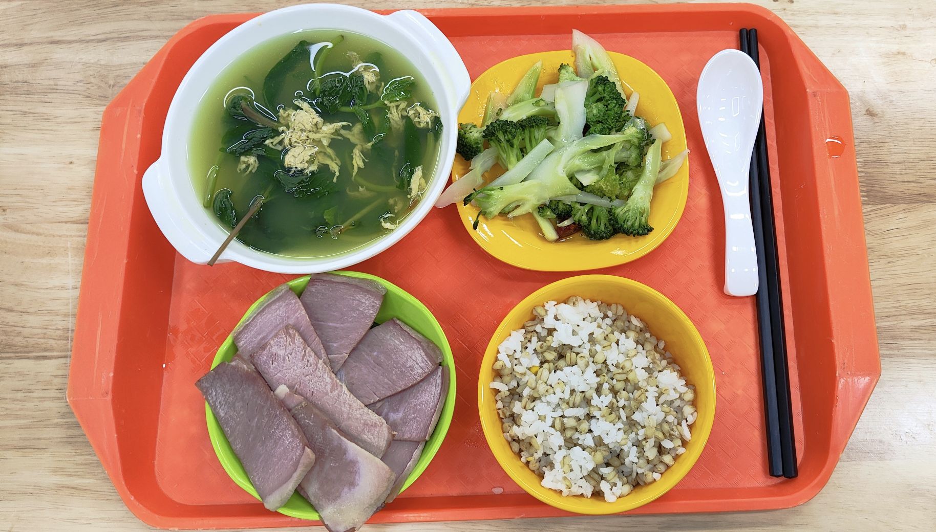 云南大学食堂午餐